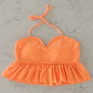 Kortni Jeane Orange Swim top
